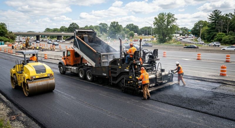 Industrial Asphalt Paving in Los Angeles, CA